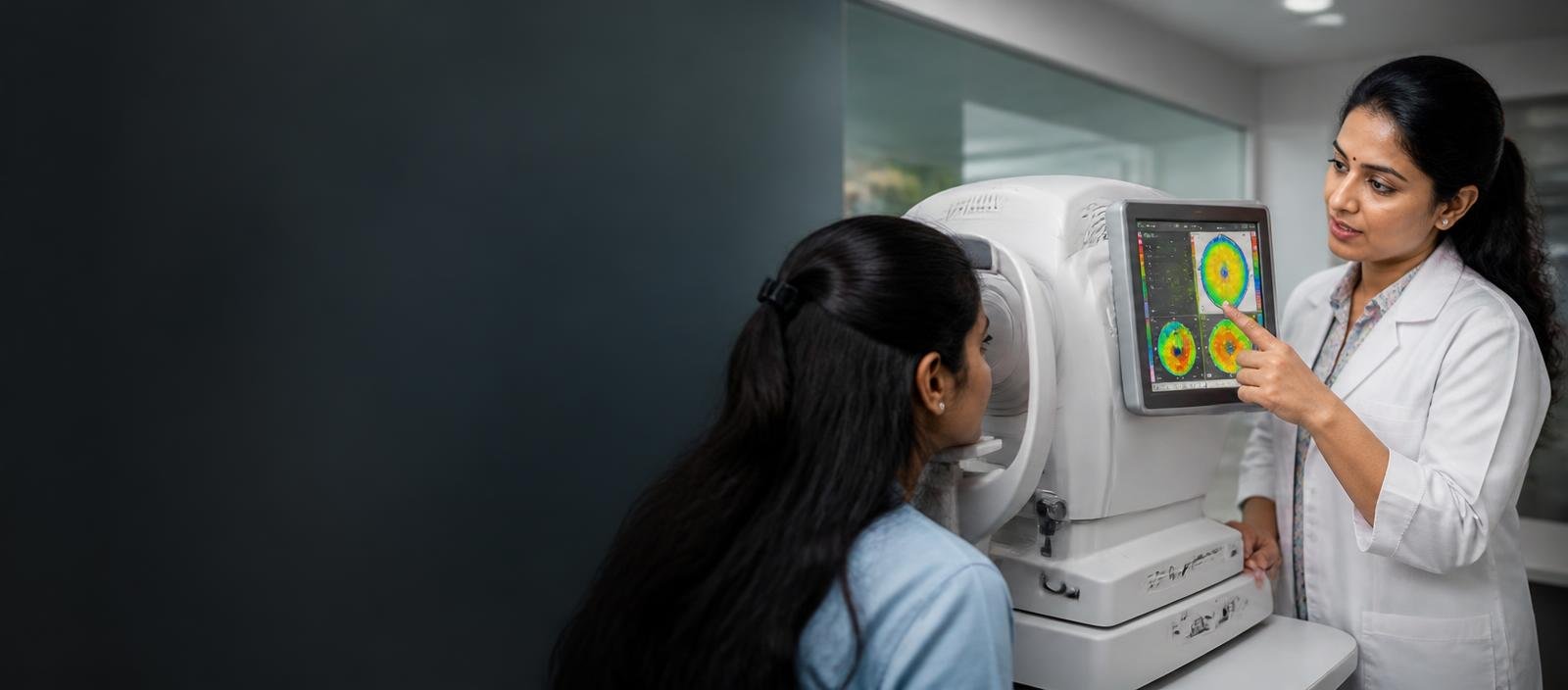 Corneal topography examination for keratoconus